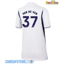 Camisa de time de futebol Tottenham Hotspur Micky van de Ven #37 Replicas 1º Equipamento Feminina 2026-27 Manga Curta